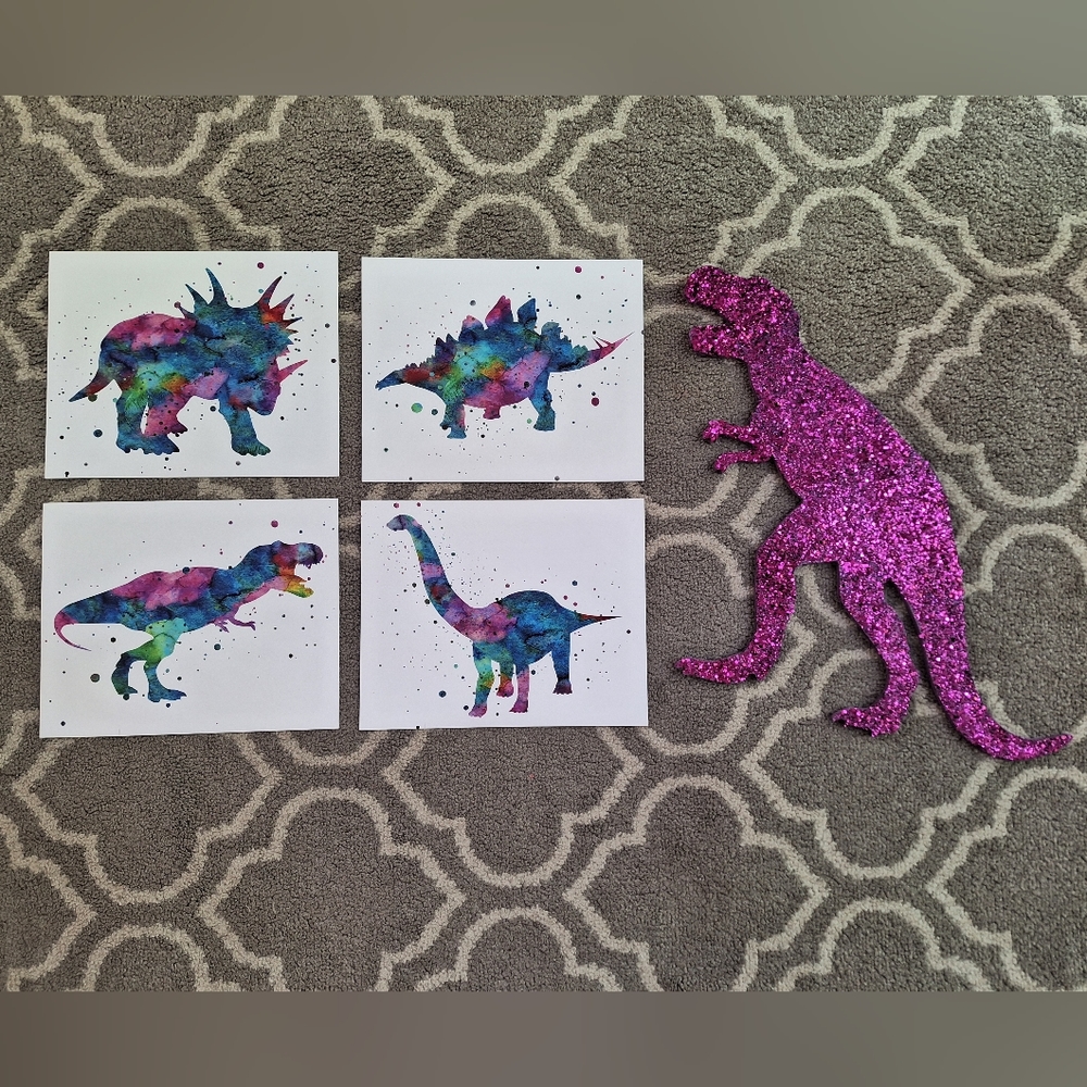 Dinosaur themed wall art